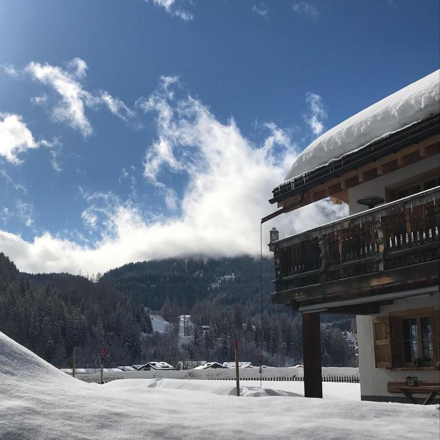 Ferienwohnung Uf Z'Enisch Klosters Buitenkant foto