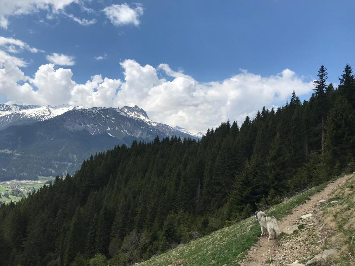 Ferienwohnung Uf Z'Enisch Klosters Buitenkant foto